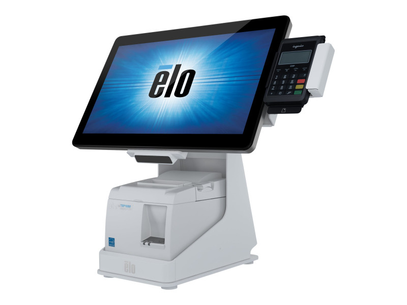 Elo Touch : MPOS FLIP STD WHITE 3IN printer CFD STAND only en