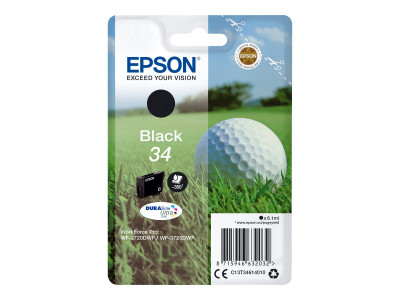 Epson : SINGLEpack BLACK 34 DURABRITE GOLF BALL
