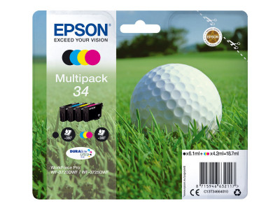 Epson : MULTIpack 4-COLOURS 34 DURABRITE GOLF BALL