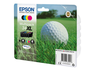 Epson : MULTIpack 4-COLOURS 34XL DURABRITE GOLF BALL