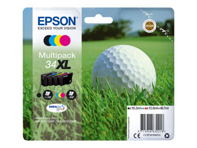 Epson : MULTIpack 4-COLOURS 34XL DURABRITE GOLF BALL