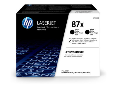 HP : TONER cartouche 87X BLACK DUAL pack
