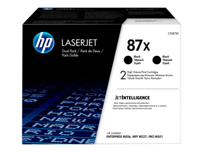 HP : TONER cartouche 87X BLACK DUAL pack