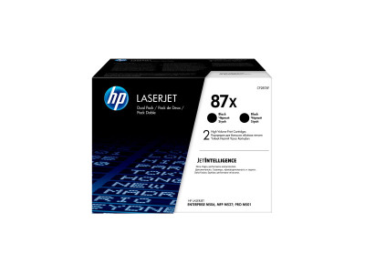 HP : TONER cartouche 87X BLACK DUAL pack