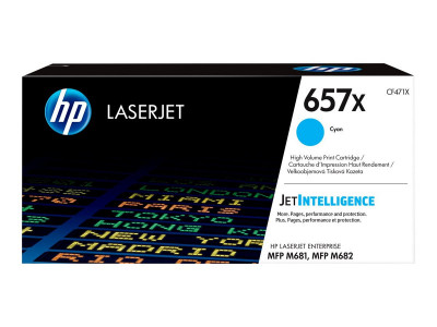 HP : Laserjet cartouche toner 657X grande capacité CYAN