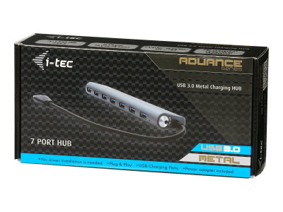 I-Tec : METAL CHARGING HUB 7 PORT USB 3.0 EXT PS 7X USB CHARGING
