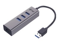 I-Tec : USB 3.0 METAL HUB + GLAN METAL 3-PORT HUB avec GLAN ADAP.