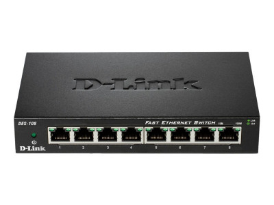 D-Link : 8-PORT 10/100 METAL HOUSING DESKTOP SWITCH