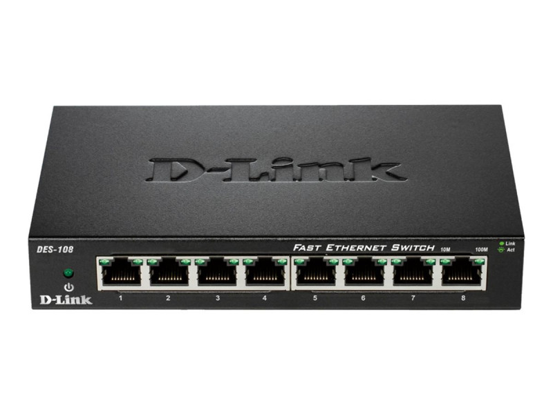 D-Link : 8-PORT 10/100 METAL HOUSING DESKTOP SWITCH