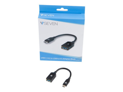 V7 : USB-C TO USB3.1 ADAPTER M pour 10CM BLACK