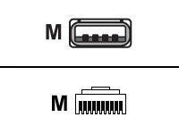 Zebra : CABLE SHIELD USB SER A CONNECT 2M STRAIGHT BC 1.2 -30C