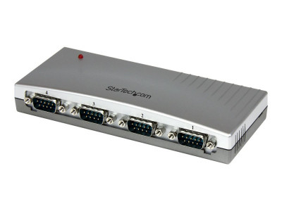 Startech : 4 PORT USB BUS POWERED TO RS232 SERIAL DB9 CONVERTER ADAPTER HUB