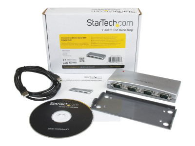 Startech : 4 PORT USB BUS POWERED TO RS232 SERIAL DB9 CONVERTER ADAPTER HUB