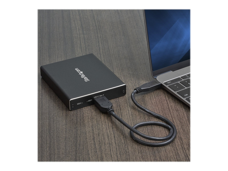 StarTech.com Boitier externe pour SSD M2 SATA avec cable USB-C