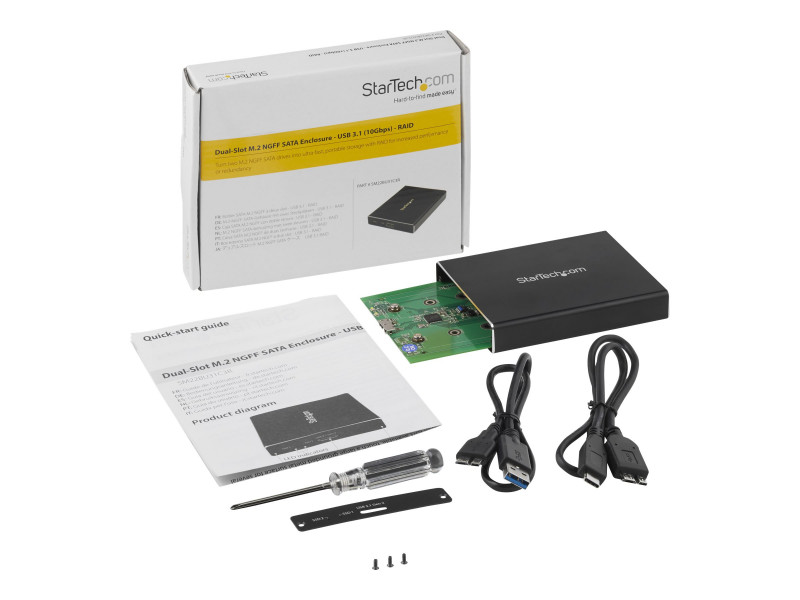 Boîtier SSD M.2 NVMe PCIe - IP67 - USB-C - Boîtiers de disque dur externe