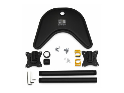 Startech : SUPPORT de BUREAU pour DEUX ECRANS JUSQU A 27 - VERTICAL