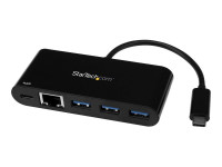 Startech : 3PORT USB C HUB W/ GBE et PD 2.0 - TYPE C TO 3X A - USB 3.0