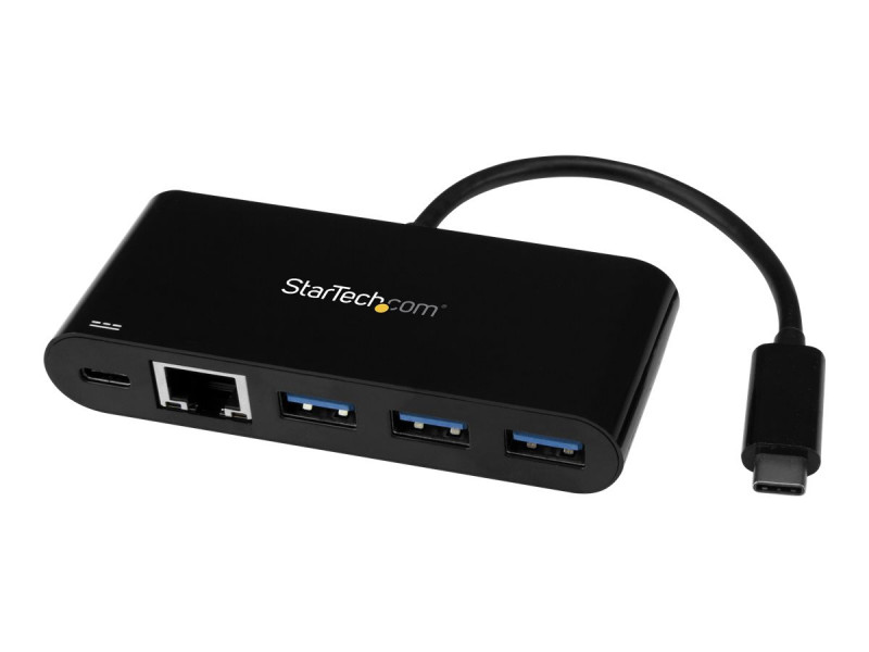 Startech : 3PORT USB C HUB W/ GBE et PD 2.0 - TYPE C TO 3X A - USB 3.0