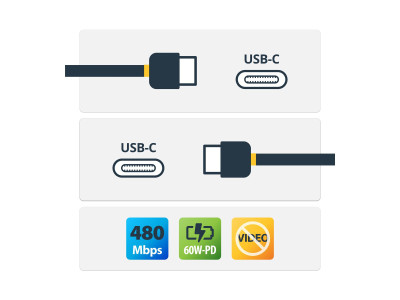 Startech : 0.5M USB TYPE C cable M/M USB 2.0