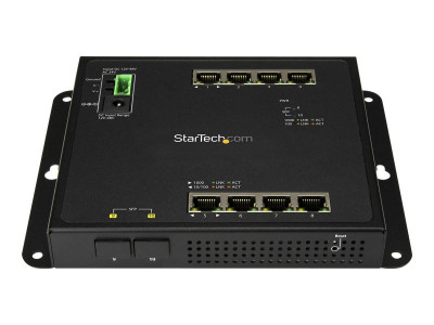 Startech : GBE SWITCH - 8-PORT RJ45 PLUS 2 SFP PORTS-8-PORT MANAGED SWITCH