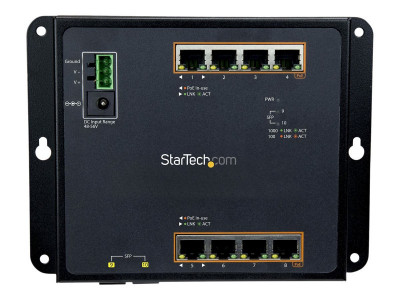 Startech : GBE SWITCH - 8-PORT POE+ PLUS 2 SFP PORTS-8-PORT MANAGED SWITCH