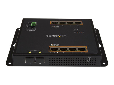 Startech : GBE SWITCH - 8-PORT POE+ PLUS 2 SFP PORTS-8-PORT MANAGED SWITCH