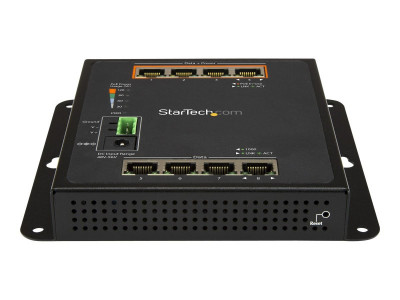 Startech : 8-PORT (4X POE +) GBE SWITCH L2 MANAGED SWITCH - WALL MOUNT