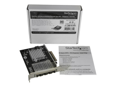 Startech : 4 PORT PCIE NETWORK card avec OPEN SFP+ - INTEL XL710 CHIP