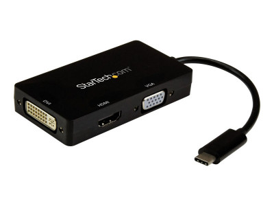 Startech : 3-IN-1 VIDEO CONVERTER - USB TYPE C TO VGA DVI OR HDMI - 4K