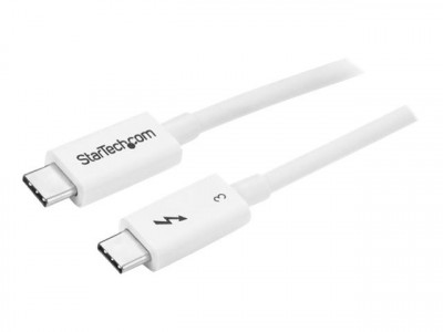 Startech : 0.5M THUNDERBOLT 3 USB C cable 40GBPS - WHITE