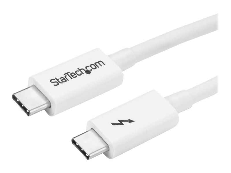 Startech : 1M THUNDERBOLT 3 USB C cable 20GBPS - WHITE