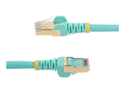 Startech : 1M CAT6A PATCH cable - AQUA CAT 6A NETWORK cable - STP