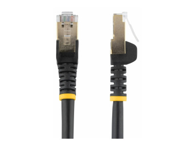 Startech : 1M CAT6A PATCH cable - BLACK CAT 6A NETWORK cable - STP