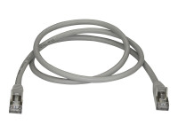Startech : 1M CAT6A PATCH cable - GRAY CAT 6A NETWORK cable - STP