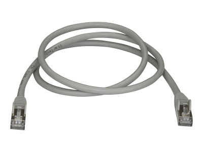 Startech : 1M CAT6A PATCH cable - GRAY CAT 6A NETWORK cable - STP
