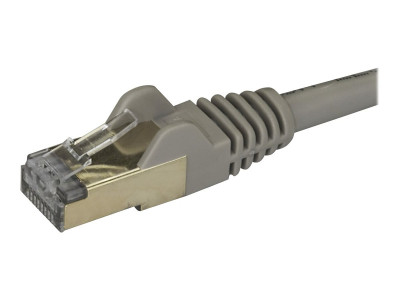 Startech : 3M CAT6A PATCH cable - GRAY CAT 6A NETWORK cable - STP