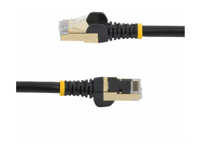 Startech : 0.5M CAT6A PATCH cable BLACK CAT 6A NETWORK cable - STP