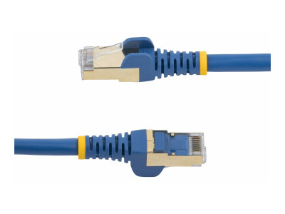 Startech : 0.5M CAT6A PATCH cable - BLUE CAT 6A NETWORK cable - STP