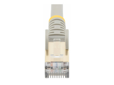 Startech : 0.5M CAT6A PATCH cable - GRAY CAT 6A NETWORK cable - STP