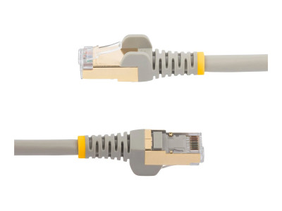 Startech : 0.5M CAT6A PATCH cable - GRAY CAT 6A NETWORK cable - STP