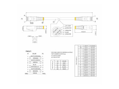 Startech : 0.5M CAT6A PATCH cable - GRAY CAT 6A NETWORK cable - STP