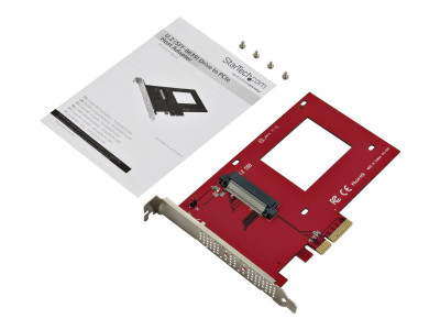 Startech : NVME PCIE ADAPTER - 2.5IN U.2 SSD SFF-8639 - X4 PCIE 3.0