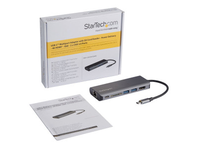 Startech : USB-C MULTIPORT ADAPTER avec SD PD - 4K HDMI - GBE - 2X USB-A