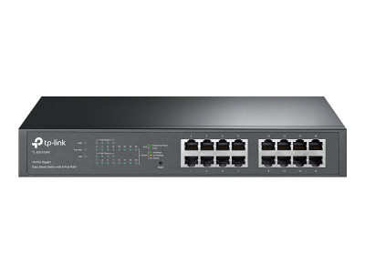 TP-Link : 16-PORT GIGABITDT/RACKMOUNT POE + EASY SMART SWITCH