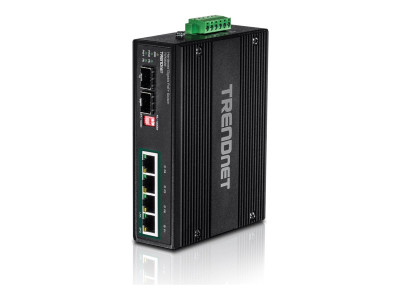 TrendNet : 6-PORT HARDENED INDUSTRIAL GIGA POE+ SWITCH avec 2 SFP