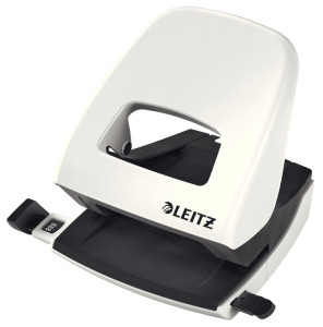 LEITZ Perforateur Nexxt 5008, blanc perle, dans un carton