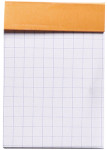 RHODIA Bloc agrafé No. 10, format A8, quadrillé 5x5, orange