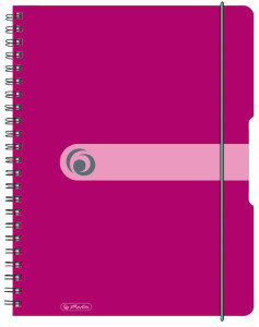 herlitz Cahier à spirales easy orga to go, A4, quadrillé