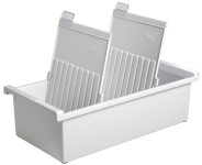 Porte-fiches HAN A5, cuir, gris