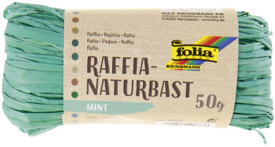 folia Raphia naturel, 50 g, jaune citron